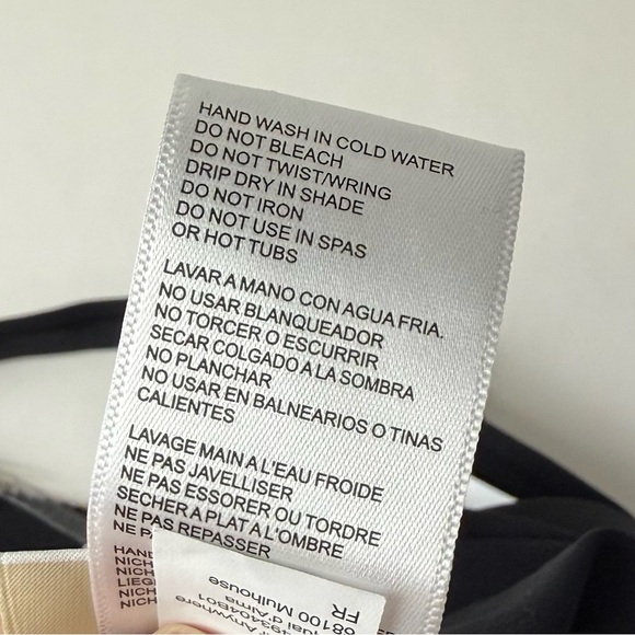 Michael Kors Studded Tankini Top Womens Size Medium Black Bikini Top Swim NWT - Picture 9 of 11